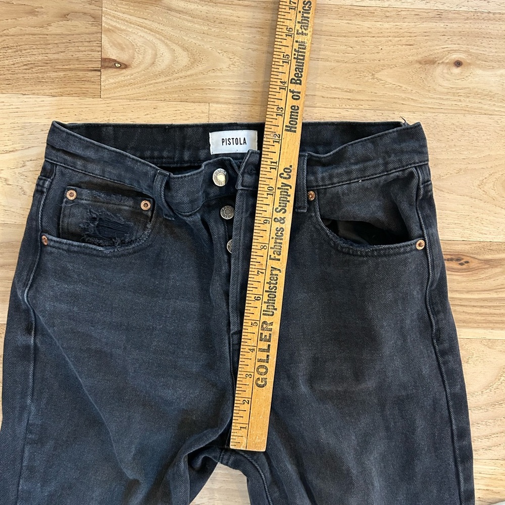 Pistola crop black denim size 27 - Picture 3 of 8